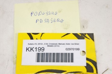 KK199 SUBARU XV I AIRBAG ULOŽENÍ SPOLUJEZDCE