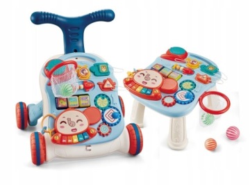 УЧЕБНЫЙ СТОЛ WALKER PUSH ИНТЕРАКТИВНАЯ ПАНЕЛЬ ДЛЯ ДЕТСКИХ КОРЗИН 5 В 1