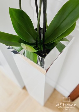 Lacobel белый вазон, современный, Гламур