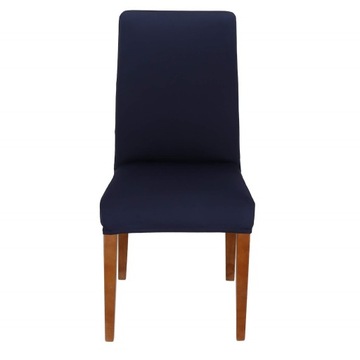 ПОКРЫТИЕ НА СТУЛ ИЗ СПАНДЕКСА, ЭЛАСТИЧНОЕ, УНИВЕРСАЛЬНОЕ, ТЕМНО-СИНИЙ БАРХАТ
