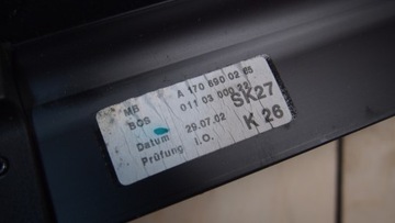 MERCEDES SLK R170 ROLETA KUFRU