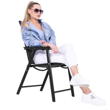 СКЛАДНОЙ САДОВЫЙ СТУЛ ДЛЯ ТЕРРАСЫ БАЛКОН САДОВЫЙ СТУЛ ПРОЧНЫЙ МЕТАЛЛ