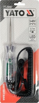 АВТОМОБИЛЬНЫЙ ТЕСТЕР НАПРЯЖЕНИЯ YATO 3-48В С ЖК-ДИСПЛЕЕМ