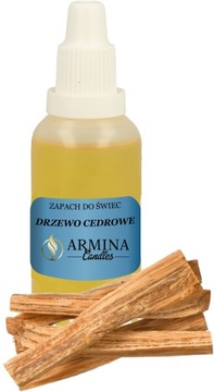 ZAPACH DO ŚWIEC PARAFINY WOSKU DRZEWO CEDROWE 30 ML olejek do kominka