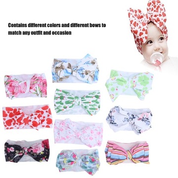 10 шт. детские повязки на голову с бантом