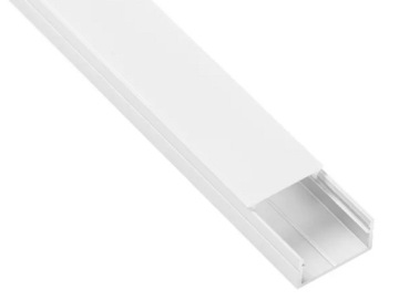 Широкий алюминиевый СВЕТОДИОДНЫЙ ПРОФИЛЬ - 2 поверхностные полосы, 2 м