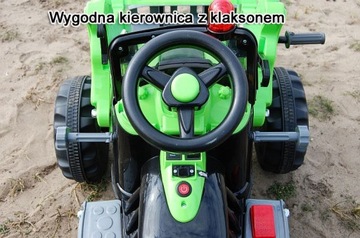 МОЩНЫЙ ТРАКТОР С КОВШОМ KINGDOM 12V ДВЕ СКОРОСТИ/J