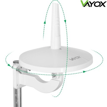 ANTENA DOOKÓLNA DVBT2 MUX8 LTE 4K ZESTAW 2TV VAYOX