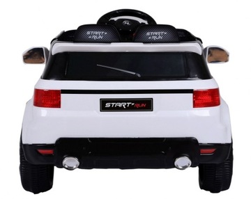 Auto na akumulator HL1638 Biały Miękkie EVA Pilot 2 Silniki 2 Akumulatory