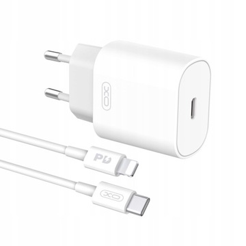Ładowarka XO Apple Lightning, USB typ C do Apple 1500 mA 9 V L91 25W
