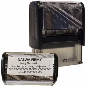 PIECZĄTKA FIRMOWA do 6 linii - IMPRINT 12 - TRODAT 8912 - LEKARSKA BIUROWA