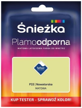 Tester Śnieżka Plamoodporna 0,03l - Nowatorska - P33