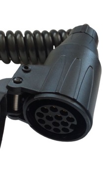 УДЛИНИТЕЛЬ 13-КОНТАКТНЫЙ СПИРАЛЬНЫЙ КАБЕЛЬ 50 см РАБОЧАЯ ДЛИНА 1,8-2 м