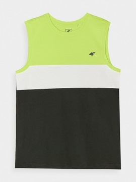 KOSZULKA BEZ RĘKAWKÓW 4F 4FJWSS24TSLEM038-72N-146