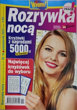 ROZRYWKA NOCĄ 10/2023 KRZYŻÓWKI WIEM