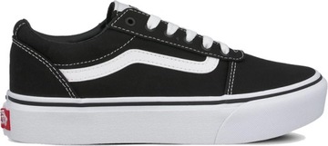 BUTY DAMSKIE VANS OLD SKOOL CZARNE PLATFORMY R.37