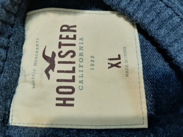 II SWETER HOLLISTER CIEPŁY BARDZO GRANATOWY XL/L