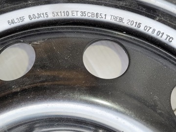 1KS DISK OCELOVÝ 15 OPEL 5X110 ASTRA VECTRA OMEGA