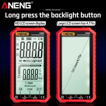 УНИВЕРСАЛЬНЫЙ МУЛЬТИМЕТР ANENG 620A TRUE RMS