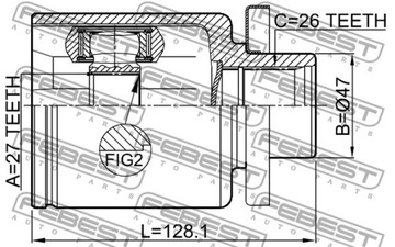 FEBEST 2311-T5LH SADA KLOUBU HŘÍDEL HNACÍ