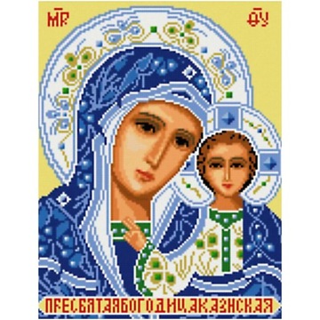 Wyklejanka Matka Boża Kazańska z Dzieciątkiem
