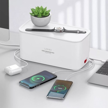 Удлинитель с органайзером, 5x AC, 3x USB