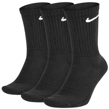 Носки Nike SX7664 010 — черные, высокие — размер 41–44 — 3PAK + бесплатно*