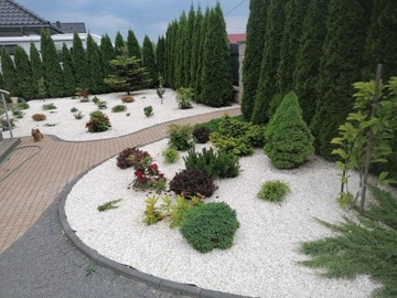 Камень декоративный Белый мрамор зернистость 4-10 мм 20кг