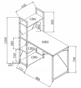 Белый письменный стол NARVIK B1 от Halmar