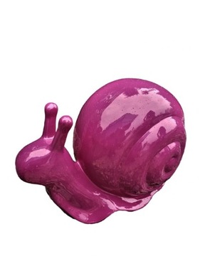 FIGURKA OGRODOWA - DUŻY ŚLIMAK - fioletowy DESIGN