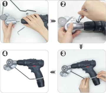 Переходник для резки листового металла на дрель