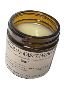 Mazidło z KASZTANOWCA - 60ml - hemoroidy, żylaki, pajączki - euforiaLAB