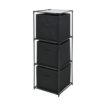 SZAFA STOJĄCA ŁAZIENKOWA REGAŁ 3-poziomowy WYJMOWANE KOSZE 102cm Loft