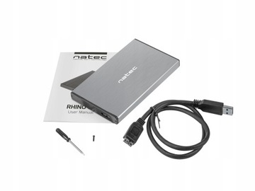 Внешний жесткий диск/твердотельный накопитель Sata Rhino Go 2.5 с USB-отсеком