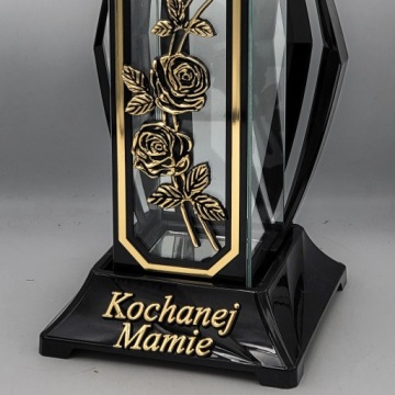 Свеча на могилу матери Большой фонарь с гравировкой на святыню дорогой матери 42см