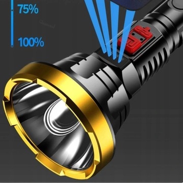 Водонепроницаемый перезаряжаемый светодиодный тактический фонарик