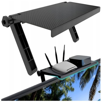 PÓŁKA NAKŁADANA NA MONITOR TV UCHWYT DEKODER DVBT