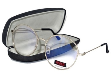 БЛИЗКИ ПРОЗРАЧНЫЕ ОЧКИ, АНТИРЕФЛЕКСНЫЕ, ботаники, КРУГЛЫЕ, ленонк