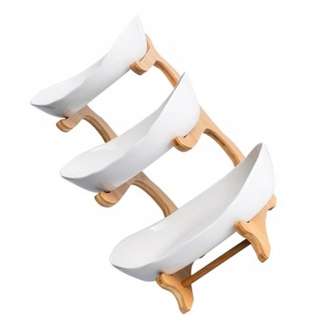 TALERZ NA OWOCE Z TRÓJWARSTWOWĄ KONSTRUKCJĄ, WYGODNA TACKA DO PRZECHOWYWANIA