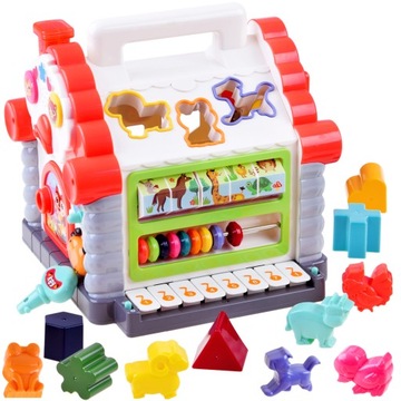 Interaktywny domek sorter Hola 18 m +