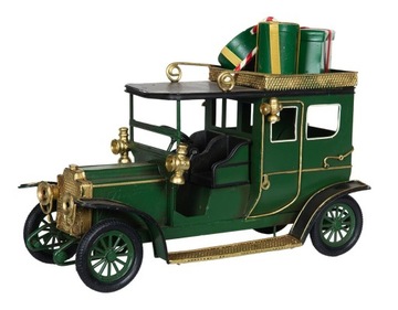 СТАТУЭТКА на Рождество МАШИНКА С ретро ПОДАРКАМИ