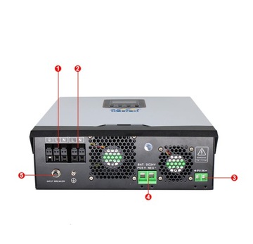Автономный солнечный гибридный инвертор EASUN 3KW-24V ДОСТАВКА ИЗ ПОЛЬШИ