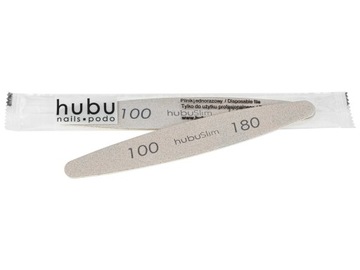 HUBU pilnik do paznokci ELIPSA SLIM 100/180, 10 szt., FOLIA