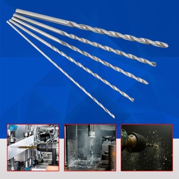 5SZT ZESTAW WIERTŁA DO DREWNA DŁUGIE 160MM 2-5MM