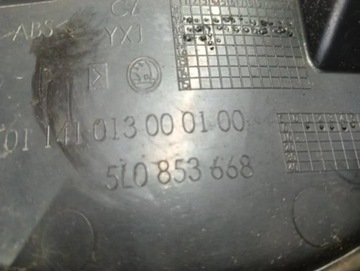 MASKA MŘÍŽKA PŘEDNÍ NÁRAZNÍKU SKODA YETI 5L 09-13 5L0853668