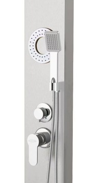 Душевая панель Carla с гидромассажем, можно установить в углу.