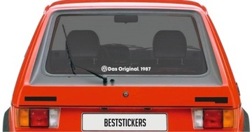 Автомобильная наклейка DAS ORIGINAL + Год vW VAG *узоры *Цвета *26 см.