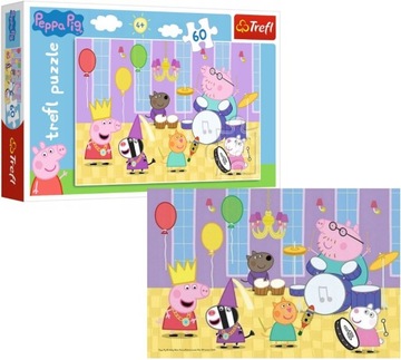 PUZZLE 60 EL ŚWINKA PEPPA NA BALU PEPPA PIG TREFL
