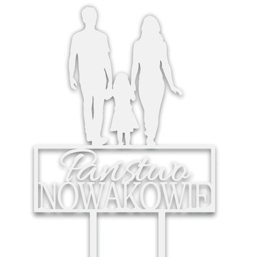 Topper Nazwisko Ślub Wesele TŚB-14