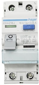 HAGER Устройство защитного отключения 2П 25А CDC225J